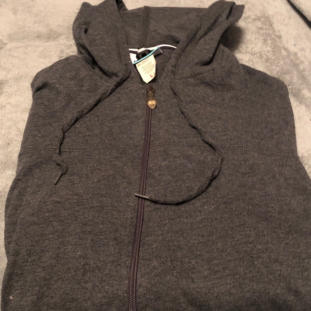 Ladies Gray knit Hoodie